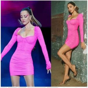 NWOT Alex Perry Hollis dress pink